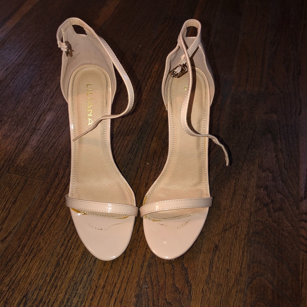 Nude Heeled Sandals